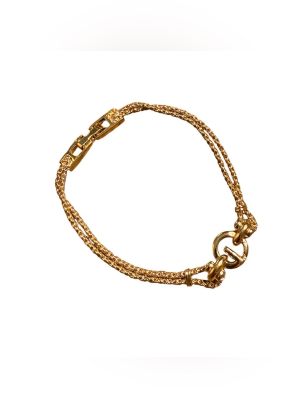 ✨Authentic Givenchy Logo Gold Bracelet